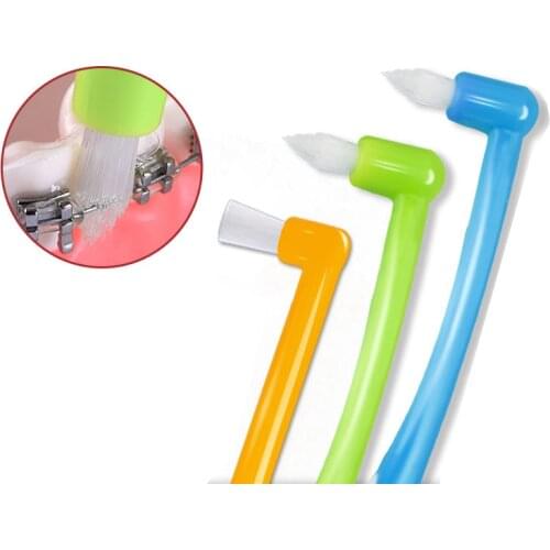 1Pcs Orthodontic Toothbrush Interdental Tooth Brush Small Head Soft Hair Correction Teeth Braces Dental Floss Oral Tooth Care
