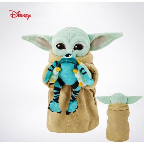 Disney Star Wars Baby Yoda Plush Mandalorian Grogu Series Toys Kawaii Dolls Anime Plushie Children Like Birthday Present 18CM