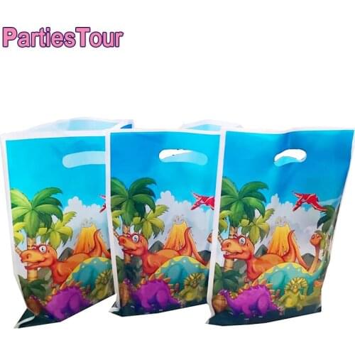 30pcs Dinasaur Gift Bags Treat Candy Bags Dinasaur Goodie Bags Dinasaur Theme Gift Bags for Dinasaur Themed Birthday Party Favor