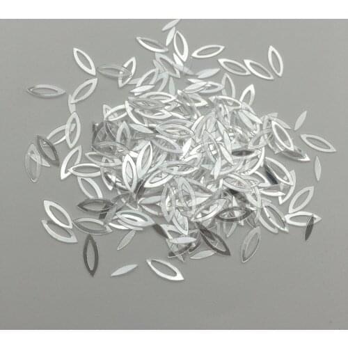 30g/50g 4*9mm Hollow Horse Eyes Oval Flat Crystal Transparent Loose Sequin Sewing,Wedding,Women Kids DIY Garment Accessory