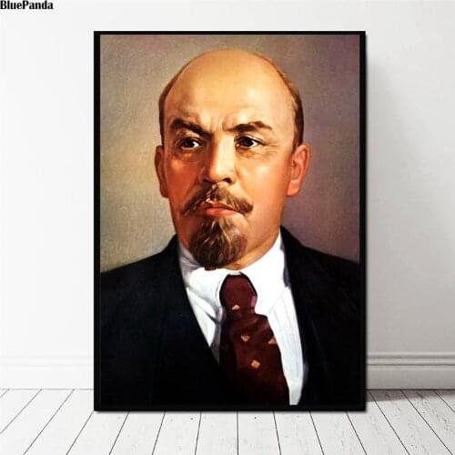 Leader Of the Great October Revolution Lenin Poster Paintings On Canvas Modern Art Decorative Wall Pictures Home Decoration
