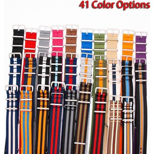Premium Nylon Strap for NATO Style Watch Replacement Band 18MM 20MM 22MM 24MM Men Women Sport Durable Wristband