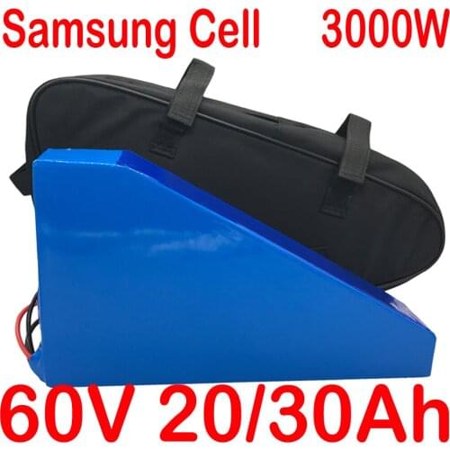60V 1500W 2000W 2500W electric scooter battery 60v 24ah electric bicycle battery 60V 25AH Lithium ion battery use samsung cell