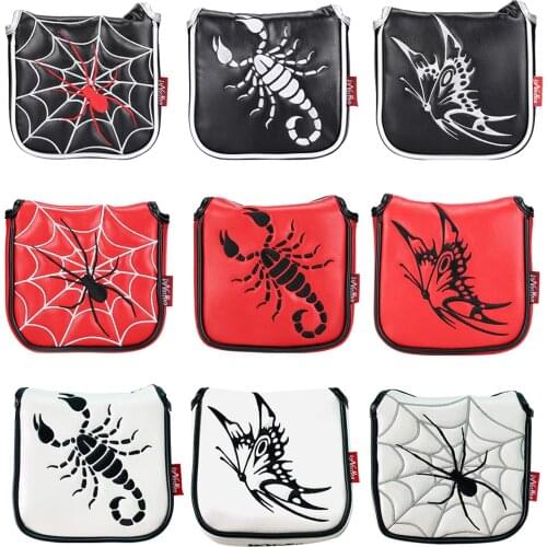 Waterproof Golf Club Mallet Putter Cover Magnetic Closure Design for Golf Heel Shaft Putter Headcover for Men Women Accessories