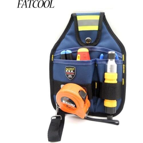 FATCOOL Oxford canvas waterproof Electrician Waist Pocket Tool Belt Pouch Bag Utility Screwdriver Kit Holder Belt