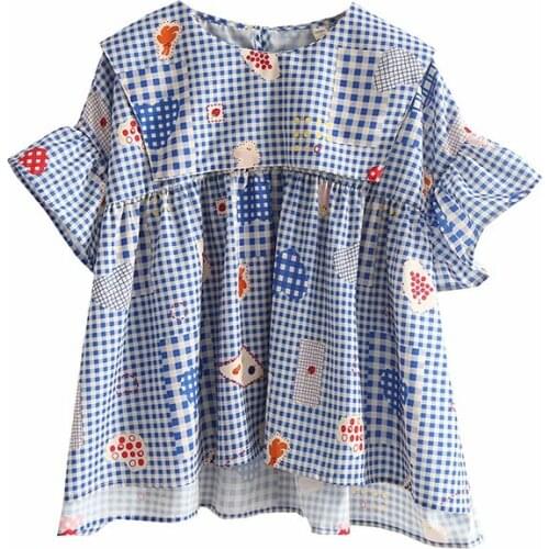 Блузки в клетку XUANHAO China At AliExpress