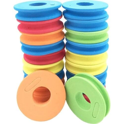 10Pcs Fishing Line Circular Winding Plate Foam Board Wire Swivel Fishing Tackle Accessories Tool