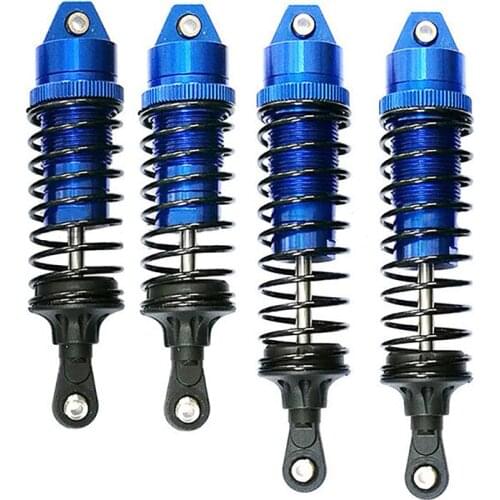 4pcs Metal Spring Shock Absorber Front & Rear Damper for 1/10 Traxxas Slash 4x4 727 RC Monster Truck Accessories