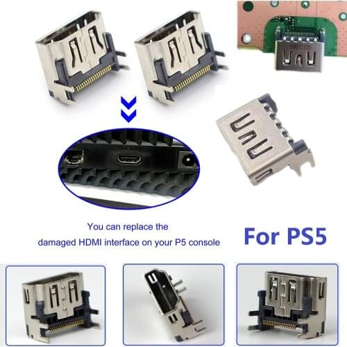 5/10Pcs Replacement HDMI Port Interface For Sony PS5 Play Station 5 Connector HD Compatible Socket Interface Output HDMI Plug