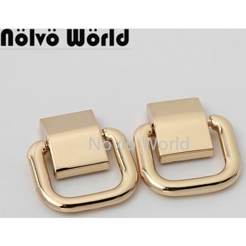 5-25pairs 27*31mm 18mm inner gold zinc alloy bag hanger connector buckle for chain bag handbag strap accessories