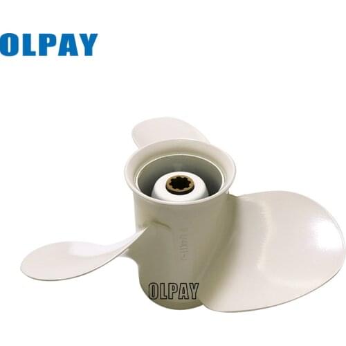 63V-45943-00-EL Aluminum propeller 9 1/4x11-J for Hidea 15HP boat engine