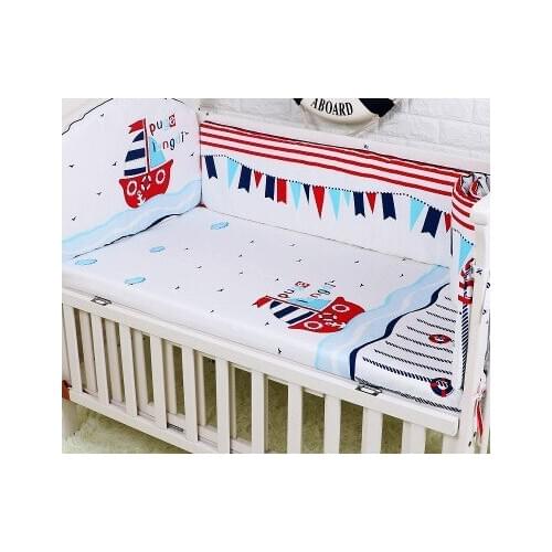 Promotion! 5PCS baby bedding baby girl crib bedding set cuna jogo de cama ,include:(bumpers+sheet)