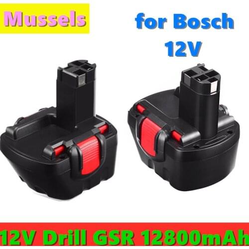 BAT043 BAT045 BAT120 12800mAh Nimh Ni-MH 12V Rechargeable Replacement Battery for Bosch 12V Drill GSR12VE-2 PSR12VE-2 2607335273
