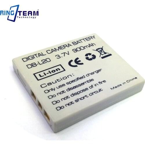 Battery Packas DB-L20 DB-L20A DB-L20AU for Sanyo Xacti Digital Cameras Camcorders VPC CA6OR CA65 CA8 CA9 CG6 CG9 CG65 E1 E2 E6