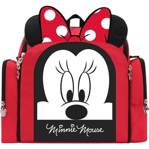 Authentic Disney Mickey Minnie Latest upgrade Mommy Diaper Bags Mother Large Capacity Travel Nappy Backpacks Baby Nursing Bags