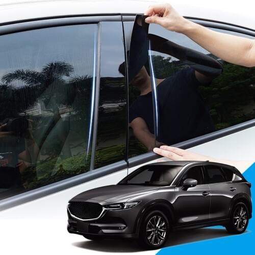 Car Styling PVC Car Window Pillar Trim Sticker Middle BC Column Sticker External Auto Accessories For Mazda CX-5 KE KF 2012-2020