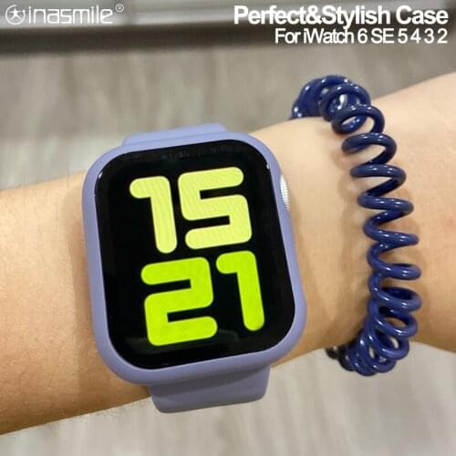 Bumper Screen Protector case cover For iwatch 6 5 4 3 SE 2IN1 Glass case for Apple Watch 44mm 40mm 42mm 38mm iwatch Accessories