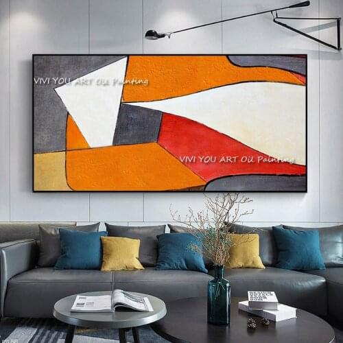 Large Size Hand Painted Abstract Picasso Oil Painting Wall Art Modern New Design Office Wall Canvas Home Decoration Gift
