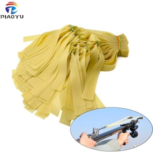 Large Power Shooting Fish Slingshot Rubber Band 3/6/9pcs Widened Natural Latex Elastic Rubber Band for Outdoor Hunting
