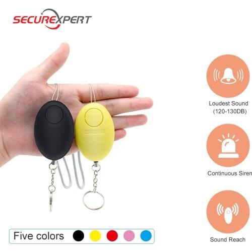 Self defense keychain Gift Women Protect Alert personal alarm keychain 120dB self-defense for girls security Emergency alarm