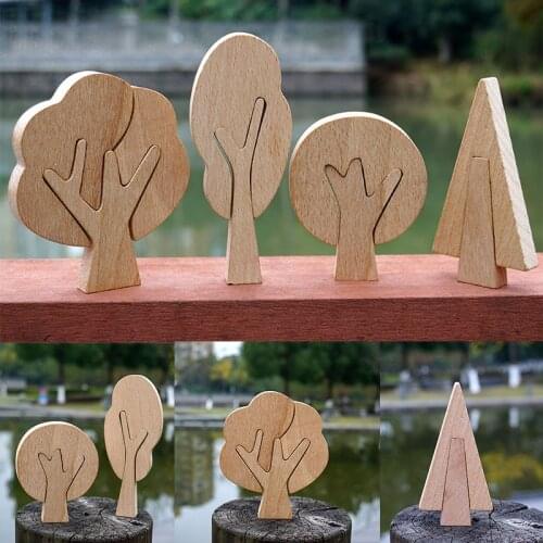 Beech Forest Tree Wooden Blocks Rainbow Toys for Children Nordic Toys Room Decoration Blocks Kids Montessori Educational Toys