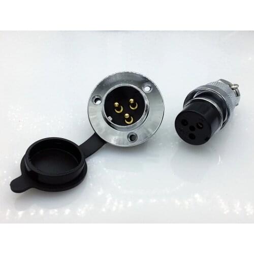 DF25 GX25 3Pins 25mm Aviation plug and socket Connector kit GX25 Socket+Plug+WaterProof Cap Aviation plug interface