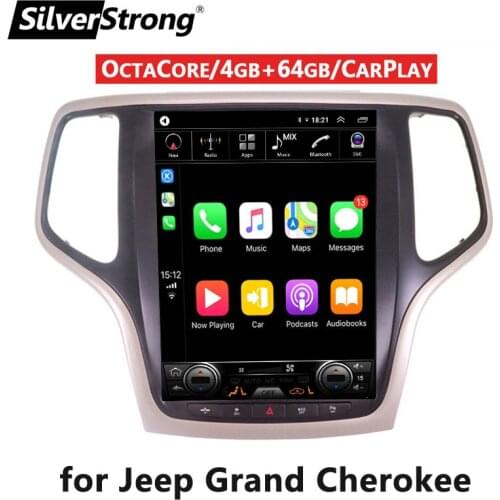 Tesla Screen for Jeep,Android FM/GPS,For Grand Cherokee,2014-2018,Vertical Screen IPS,Auto Radio GPS,Android9.0