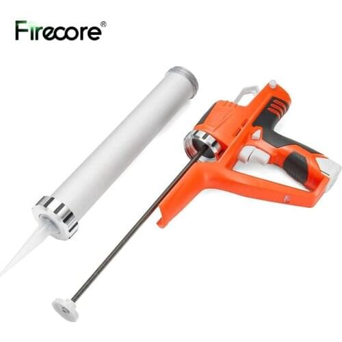 FIRECORE Electric Cordless Caulking Gun 12V Max Hand-held Glass Hard Rubber Sealant Guns For Home DIY Tools Kit