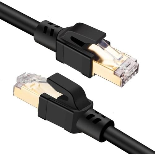 Cat8 Ethernet Cable RJ45 8P8C Connector Network Cable 2000Mhz High Speed Patch Excellent Data Transfer Speed Of 25/40gbps