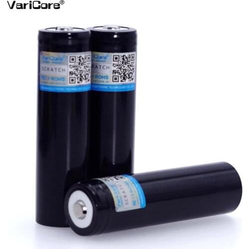 VariCore Original New V-34 18650 3.7V 3400mA Rechargeable lithium battery Light Flashlight batteries LED light battery +Pointed