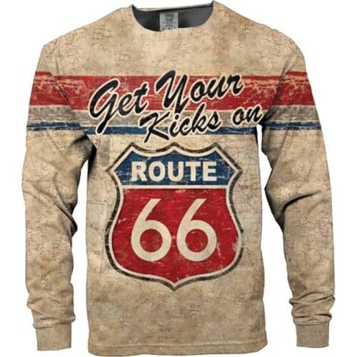 Fashion T Shirt Loose O Neck Pullover Top Men Streetwear Letter Printed Vintage T-shirts Men Summer Long Sleeve Casual Tee Shirt