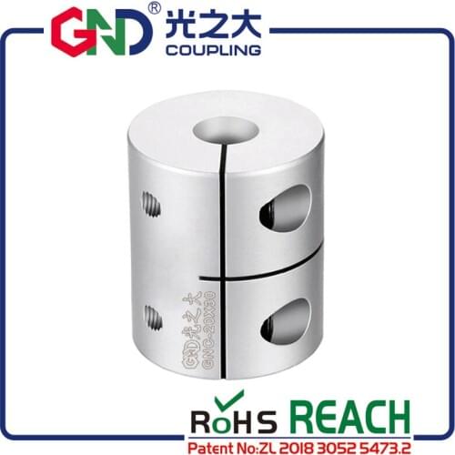 GNC D28.5 L38 Aluminum Rigid Clamp Series Integrated structure shaft coupling GND shaft coupler flexible couplings