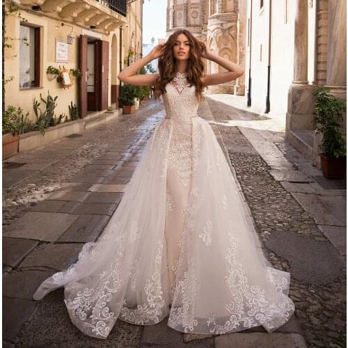 KEENRYAN Mermaid Silhouette Wedding Dresses