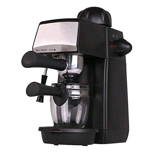 Grunkel, CAFPRESO-H5 Bar, Espresso coffee maker, 5 Bar pressure for 4 cups, 870W, black and stainless steel