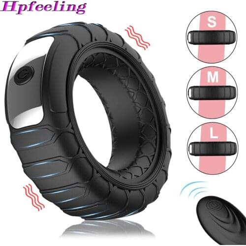 10 Modes Penis Ring Vibrator Cock Ring Sex Toys for Men USB Rechargable Penis Erection Rings Cockring Vibrator For Couple