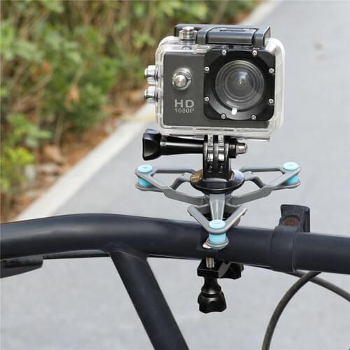 Bicycle Handlebar Mount Holder Adapter for Gopro hero 4K Action Camera Shockproof Security Combination Mount Bracket Clip