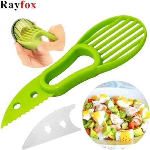 Kitchen Accessories 3-in-1 Avocado Slicer Peeler Shea Corer Butter Peeler Fruit Cutter Plastic Knife Kitchen Vegetable Gadgets