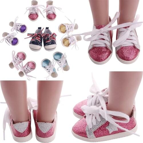 Doll Shoes Cheerleaders Five-Pointed Star For 18 Inch American&43 Cm Born Baby Generation Girls Russian DIY Toy Gift