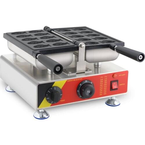 Snack machine New shape mini 10 pcs food trucks electric waffle maker fish waffle making machine for sales