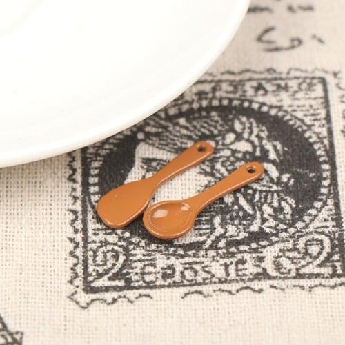 1/12 Dollhouse Miniature Accessories metal spatula and spoon Toys for Doll House