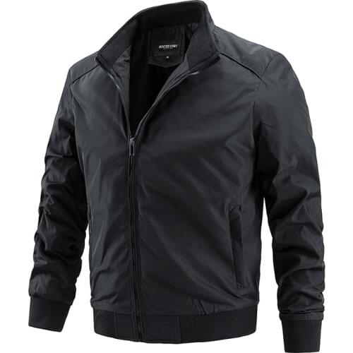 Mens Thin Jacket Spring&Fall Jacket Coats Large Size Casual Windbreaker Korean Fashion Waterproof Jacket Mens Clothing