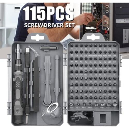 115 In 1 Screwdriver Set Precision Tool For Phone Computer Tablet Ipad Repair Tools Multi-function Mini Screwdriver Bits