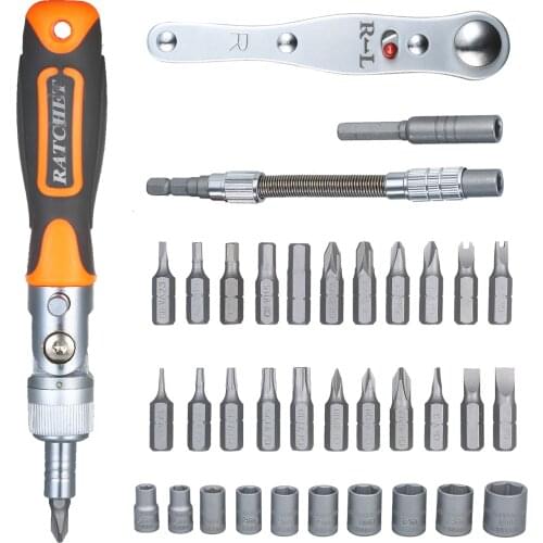 38pcs Portable Screwdriver Bit Set Magnetic Screwdrivers Kit Electronics Repair Tool Kit Flexible with Shaft Extension Rod