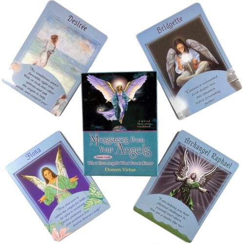 Messages From Your Angels Oracle Cards Leisure Party Table Game High Quality Fortune-telling Prophecy Tarot Deck With Guide Book