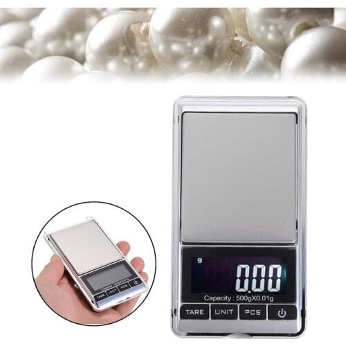 New 0.1-500g Pocket Digital Scales Electronic Jewelry Gold Silver Weighing Scale Auto Calibration LCD Display