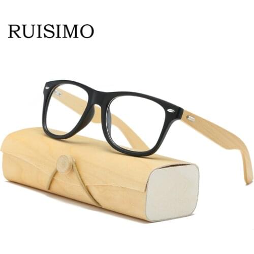 Classic Retro Lens Nerd wood Glasses frames Fashion brand designer Men Women Eyeglasses Optical Eyewear glasses for women men