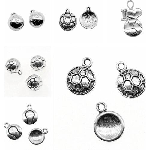 Wecharms bulk charms for jewelry making kit pendant diy jewelry accessories Basketball Charms
