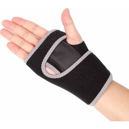 Useful Splint Sprains Arthritis Band Belt Carpal Tunnel Hand Wrist Support Sport Safety Brace Solid Black