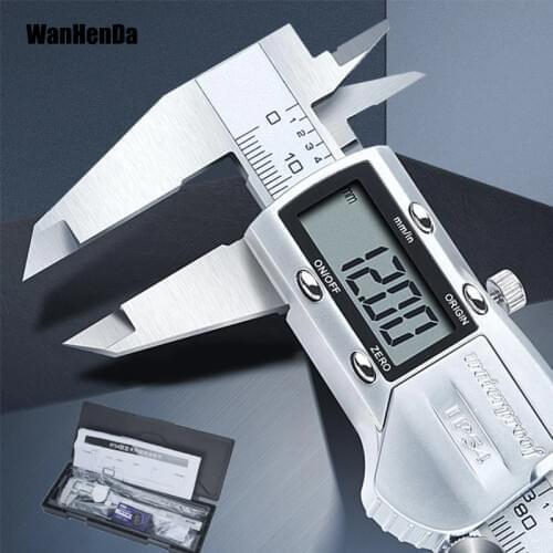 Metal stainless steel IP54 waterproof caliper digital display electronic vernier caliper measurement tool high precision caliper