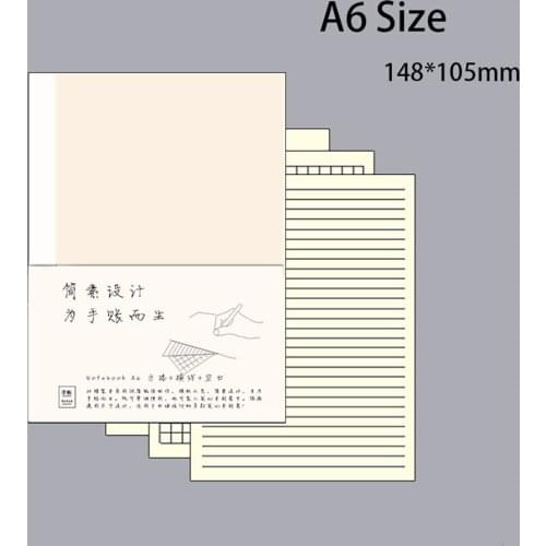 Brand New Planner Insert Diary Refills For A6 Size Notebook Cover Grid Ruled Blank 100g Paper Japenese Agenda Journal